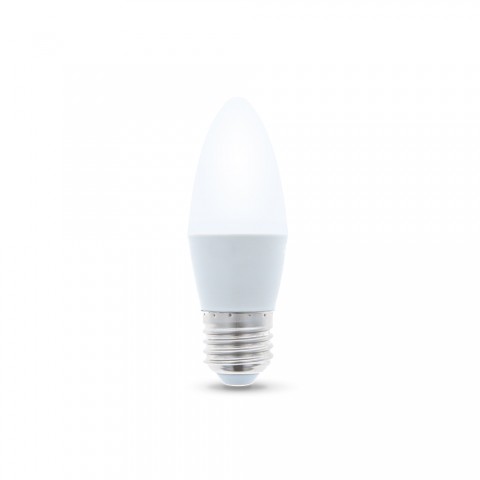 LED lemputė E27 (C37) 220V 6W (40W) 3000K 480lm šiltai balta Forever Light